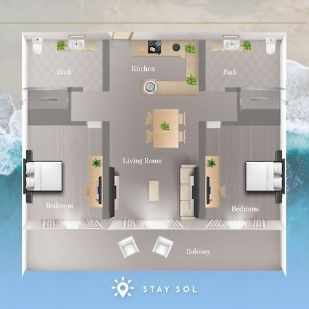 Apartment With Bay View Balcony - Pool - Up To 6 - Gym Hollywood Eksteriør bilde